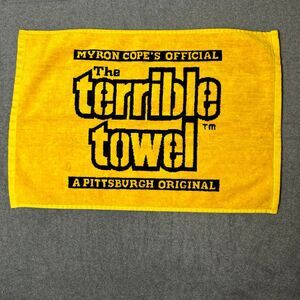 Myron Copes Official Terrible Towel Pittsburgh Steelers 22.5x16.5
